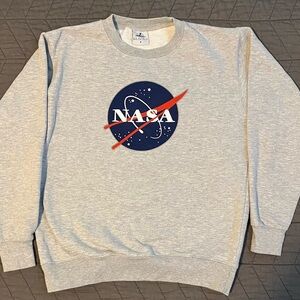 NASA heather grey sweatshirt